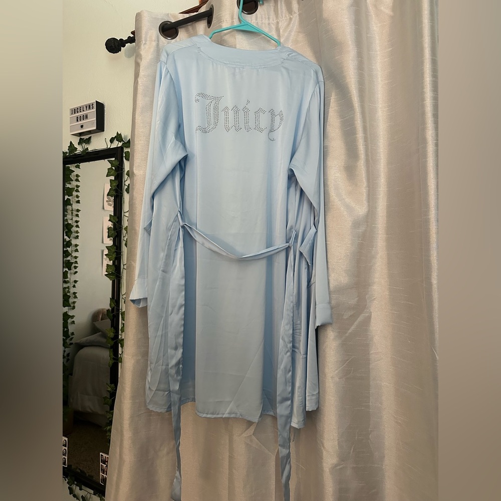 Juicy Couture Blue Cozy Robe
